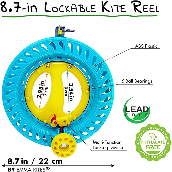 8.7inch Blue Lockable Kite Reel Winder