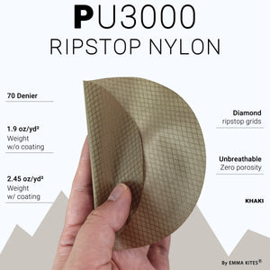 70D Ripstop Nylon PU3000 Waterproof - by the yard – Emmakites