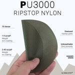 70D Ripstop Nylon PU3000 Waterproof - by the yard