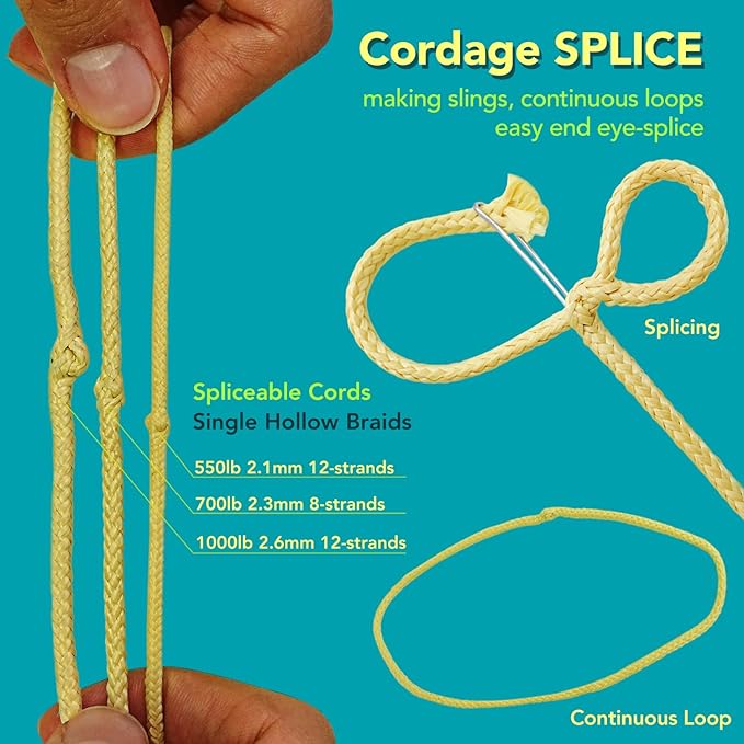 100~2000lb Braided Kevlar Line Utility Cord