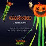 CLEARANCE - Pumpkin Windtail Halloween Hanging Decorations 42-inch