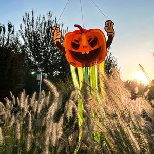 CLEARANCE - Pumpkin Windtail Halloween Hanging Decorations 42-inch