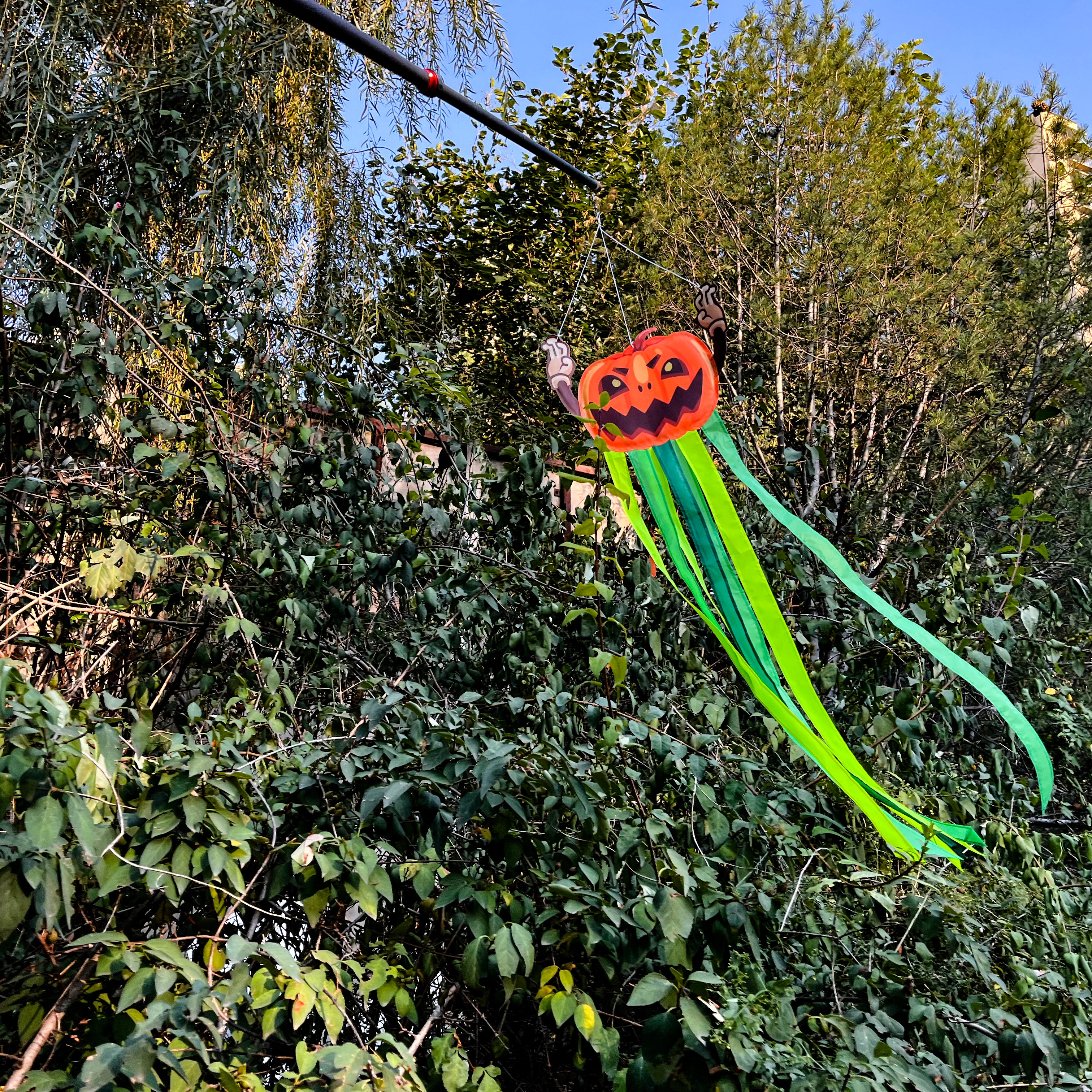 CLEARANCE - Pumpkin Windtail Halloween Hanging Decorations 42-inch