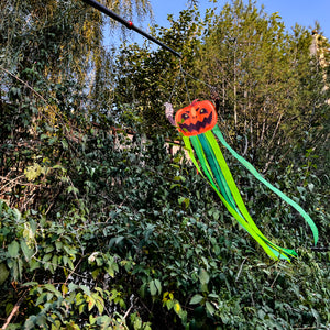 CLEARANCE - Pumpkin Windtail Halloween Hanging Decorations 42-inch