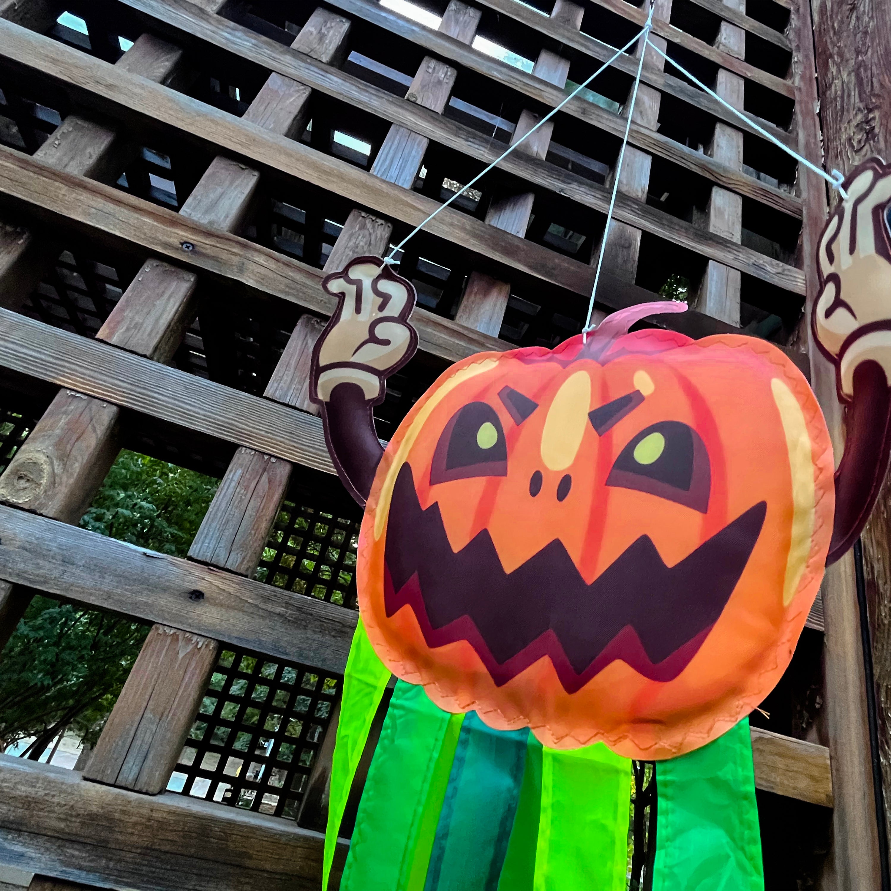 CLEARANCE - Pumpkin Windtail Halloween Hanging Decorations 42-inch