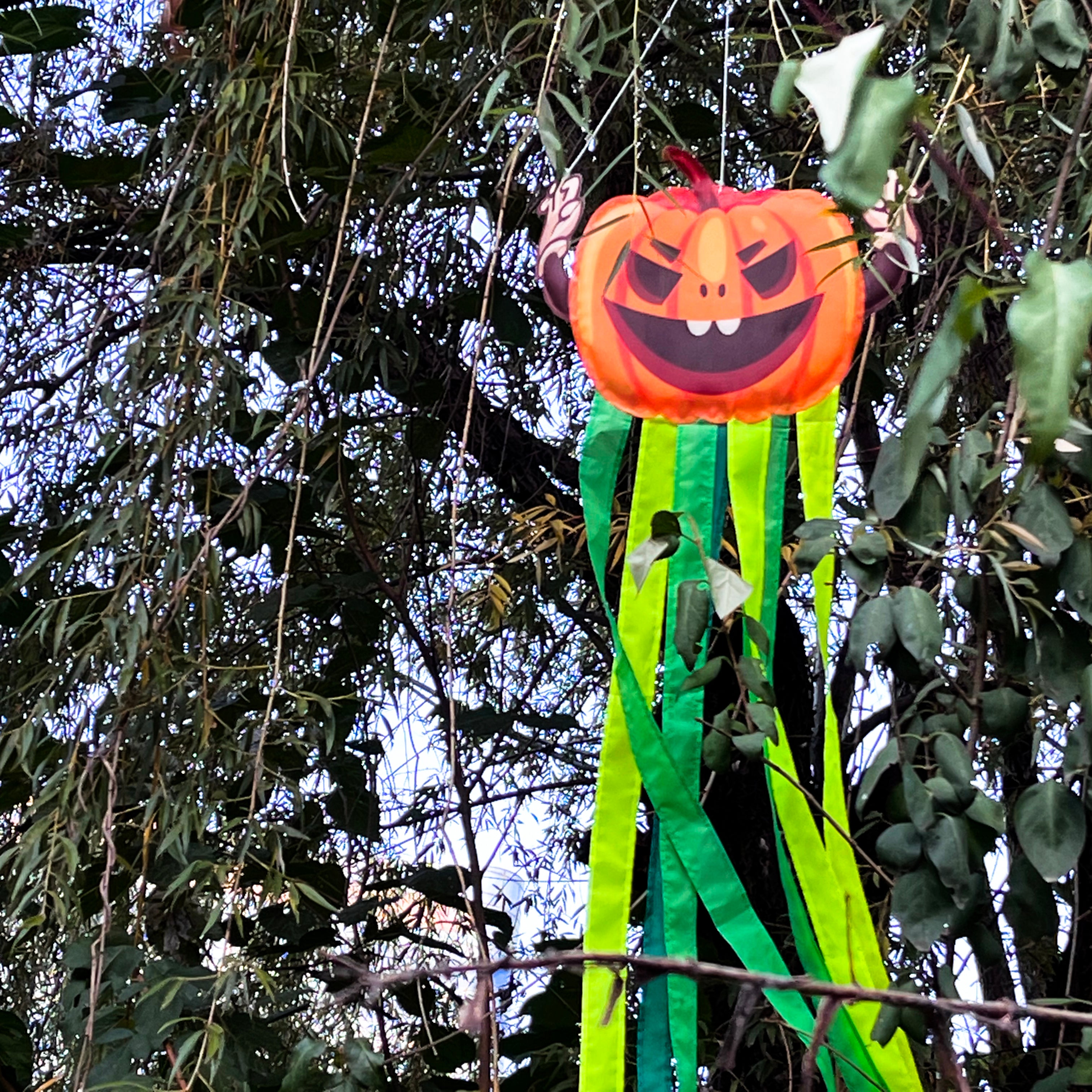 CLEARANCE - Pumpkin Windtail Halloween Hanging Decorations 42-inch