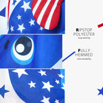 Patriotic Puffer Fish Windsock 28-inch