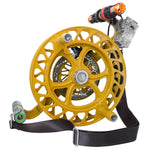 emma kites 12.6inch Kite Winder Reel with Disc Brake Shoulder Strap 7 Rollers