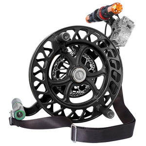 12.6inch Kite Winder Reel with Disc Brake Shoulder Strap 7 Rollers