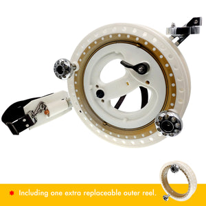 CLEARANCE 11" Pro Kite Reel Omnibearing Line-Guide Ratchet Lock With Strap Set + one extra outer reel