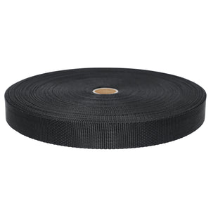 1" Polyester Webbing 1800Lbs Black