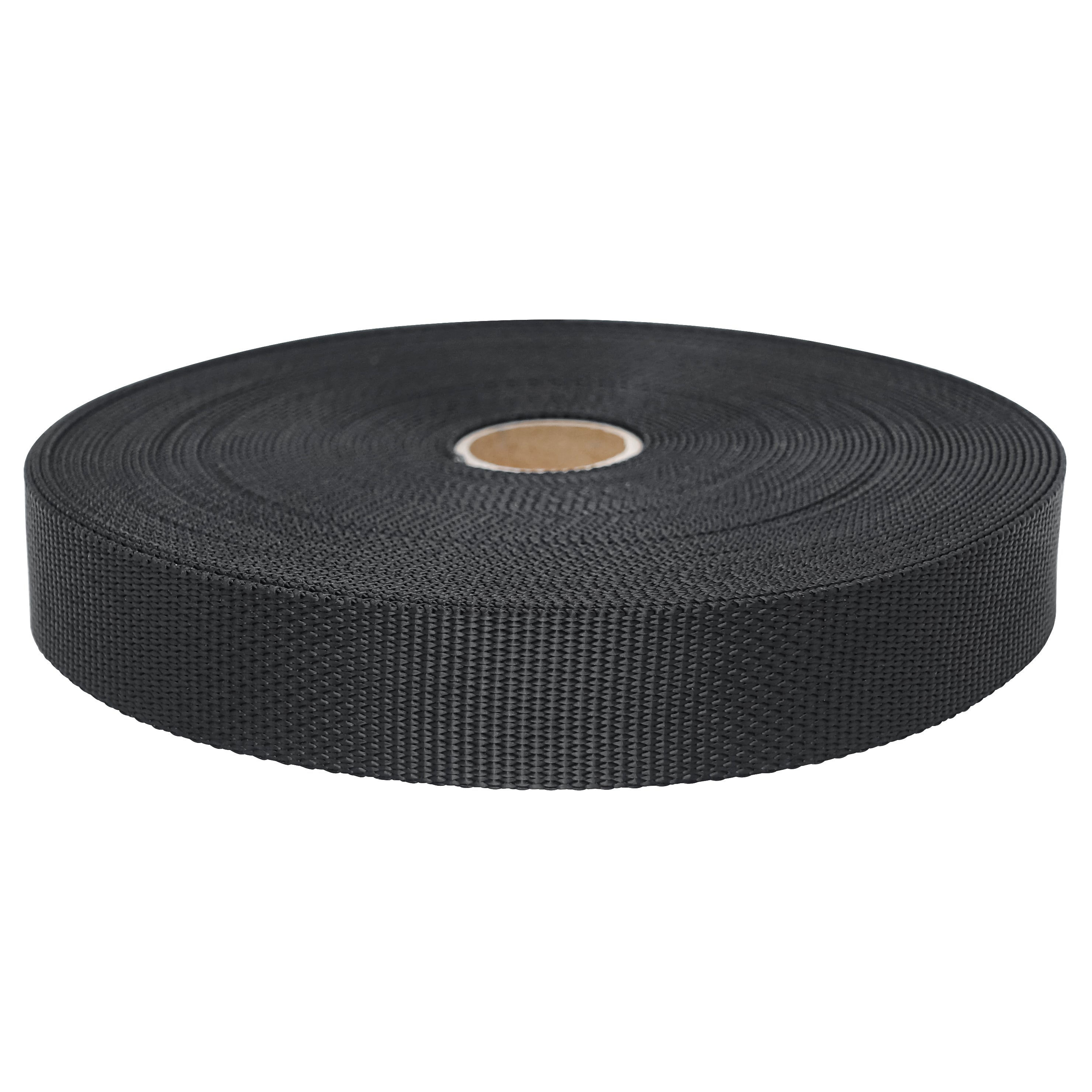 1" Polyester Webbing 1800Lbs Black