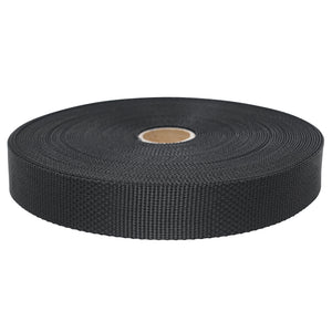 1" Polyester Webbing 1800Lbs Black