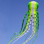 Large Green 3D 49ft Tube-Shaped Parafoil Octopus Kite