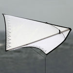 White Zero Wind Circling Delta Kite