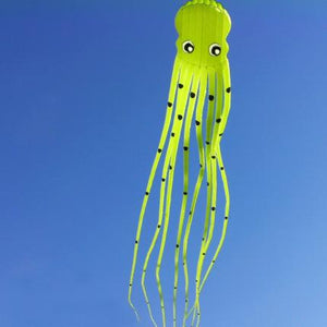 Light green 75ft Tube-Shaped Parafoil Octopus Kite