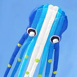 Large Gradient Blue 3D 49ft / 15M Tube-Shaped Parafoil Octopus Kite