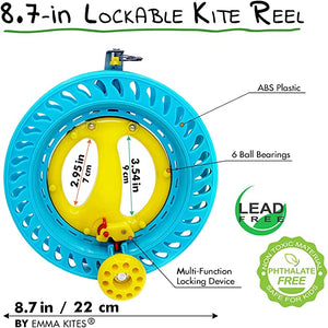 8.7inch Blue Lockable Kite Reel Winder