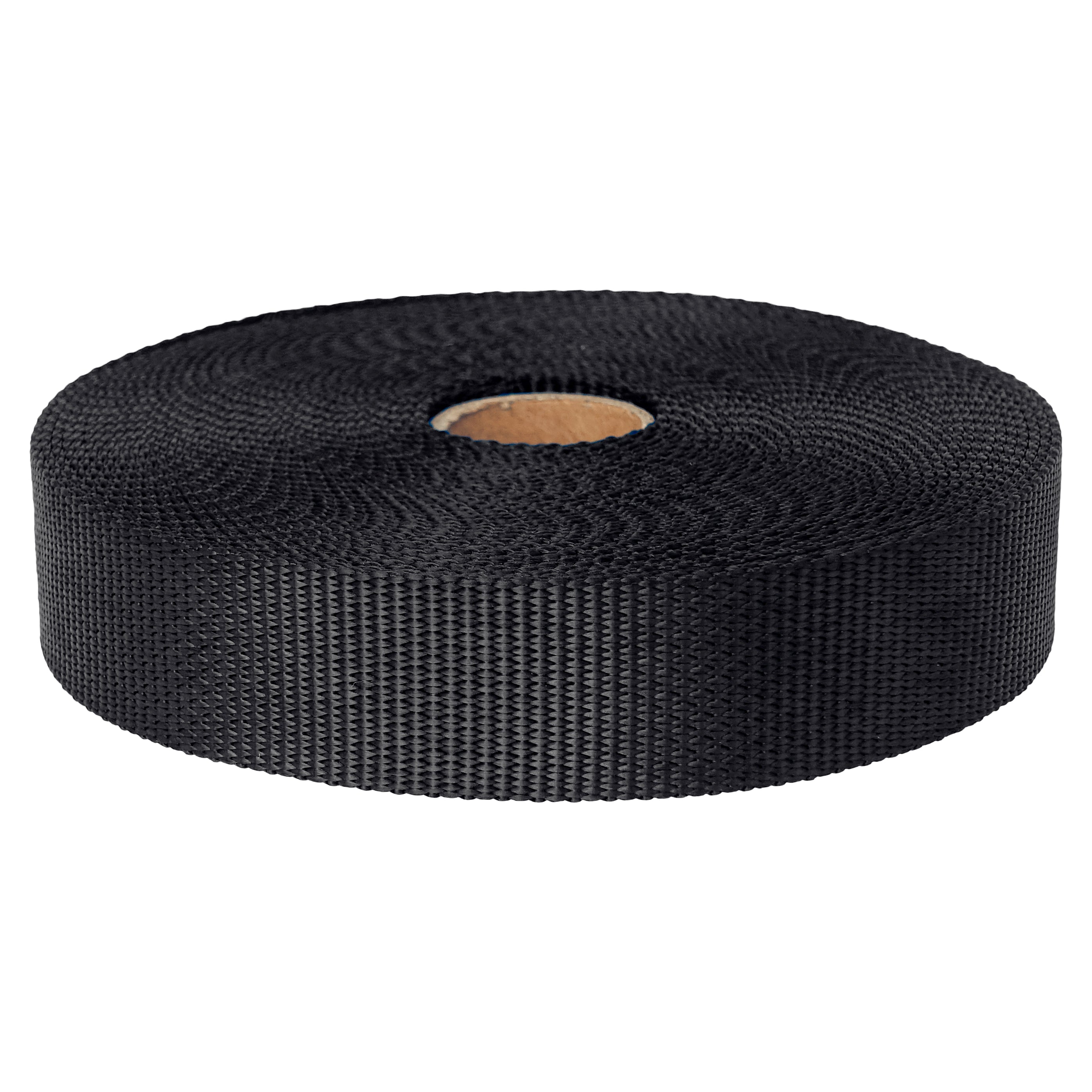 1" Polyester Webbing Black 1800LBS 10 Yard