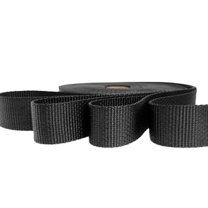 1" Polyester Webbing Black 1800LBS 10 Yard