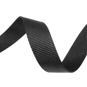 1" Polyester Webbing Black 1800LBS 10 Yard