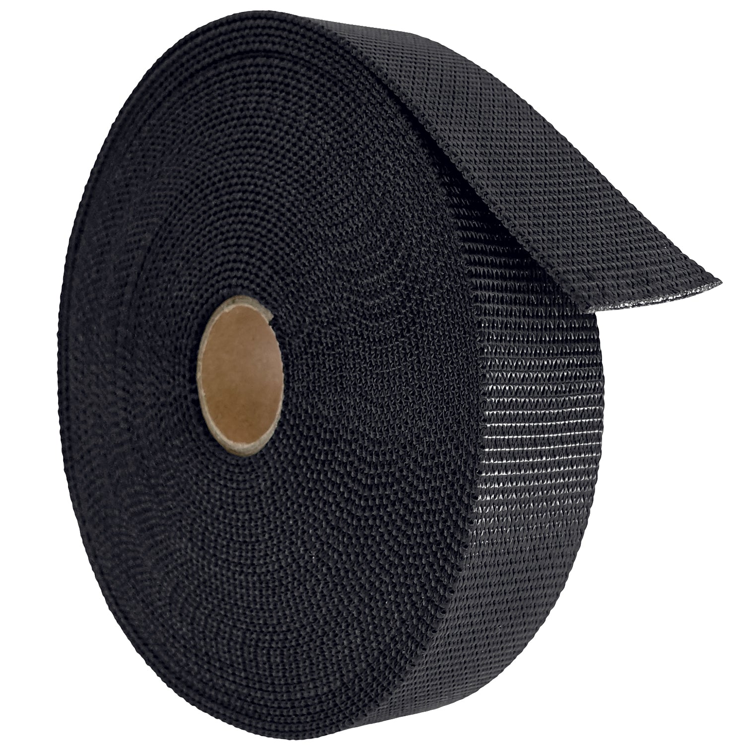 1" Polyester Webbing Black 1800LBS 10 Yard