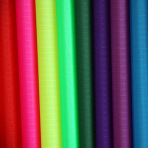 colorful 40D PU Coated Ripstop Nylon Fabric