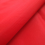 Red 40D PU Coated Ripstop Nylon Fabric
