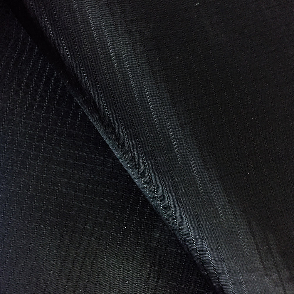 Black Emma Kites 40D PU Coated Ripstop Nylon Fabric