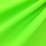 Fluorescent Green 40D PU Coated Ripstop Nylon Fabric