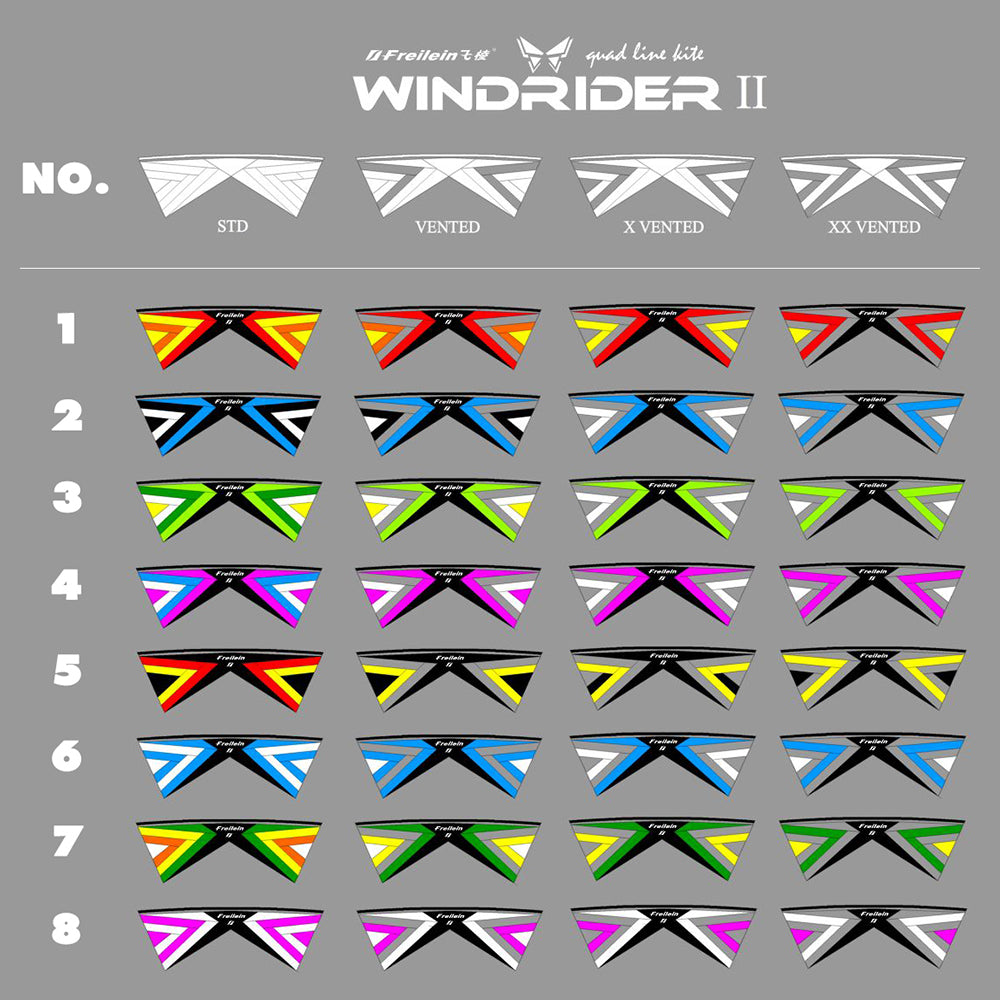 colorful Windrider Ⅱ Quad Line Stunt Kite